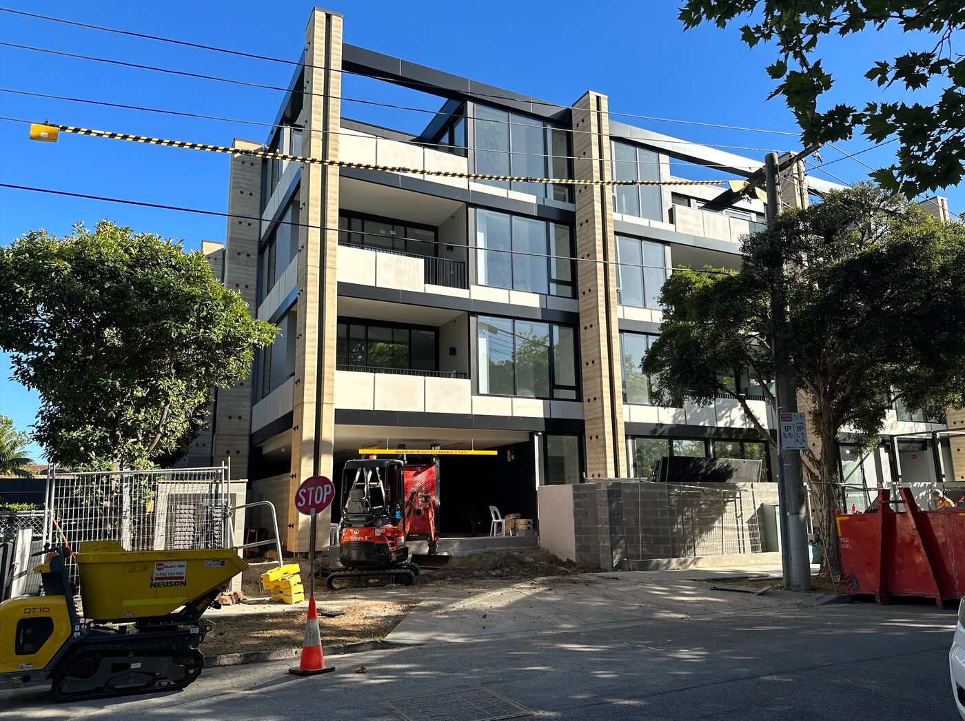 Apartment block excavation project