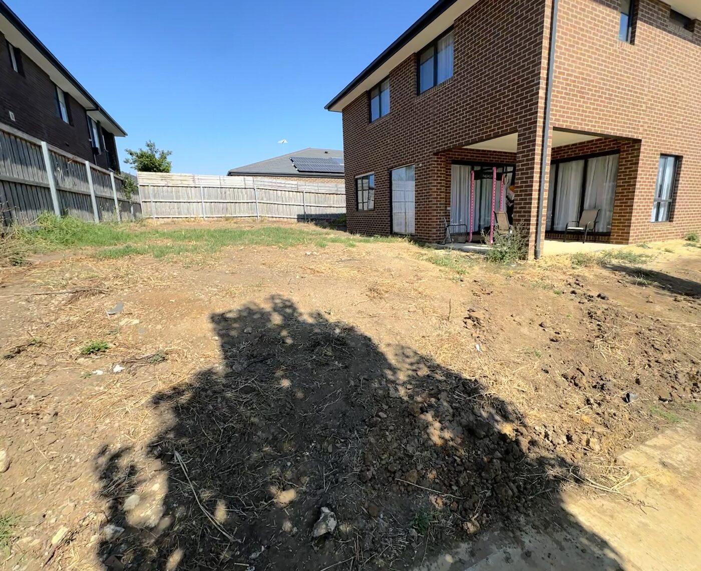 Site before excavation